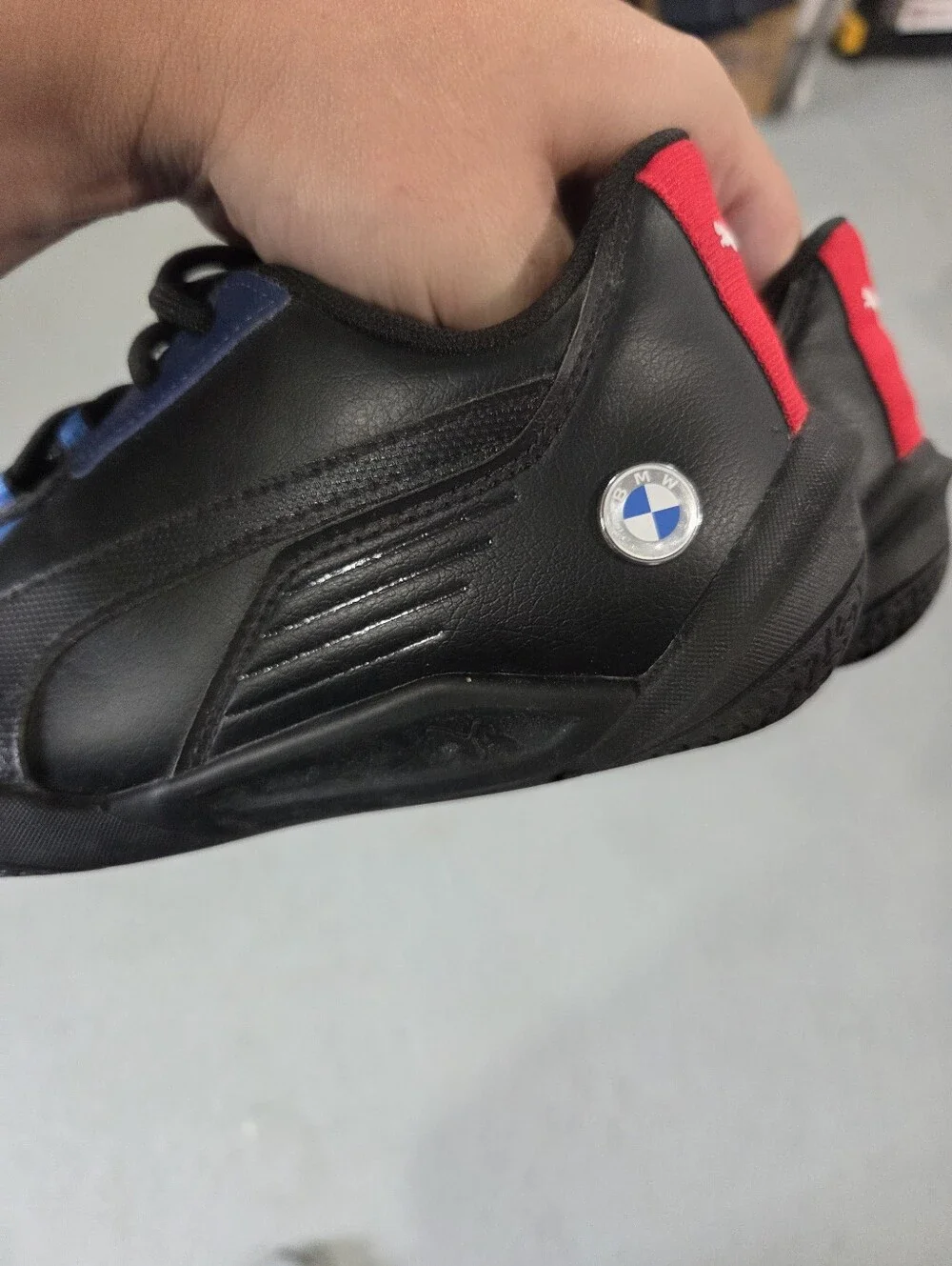 PUMA BMW Motorsport Sneakers Black Kids size 4c